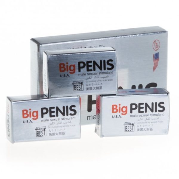 Таблетки "Big Penis" для увеличения пениса, уп. 3 шт