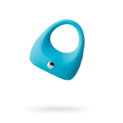 Эрекционное кольцо с вибрацией из колллекции A-Toys голубое
