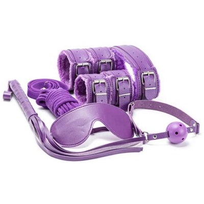 Набор аксессуаров БДСМ "Paluba Lavender" 7 предметов фиолетовый