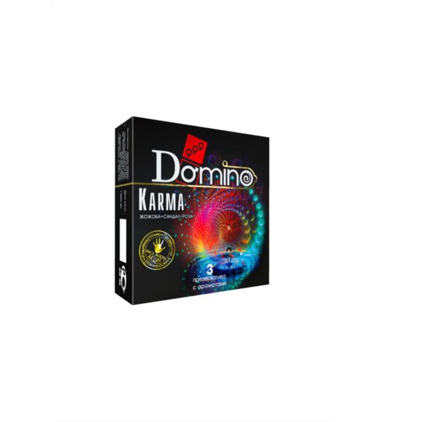 Презервативы Luxe DOMINO PREMIUM Karma, роза, жожоба и сандал, 3 шт. в упаковке