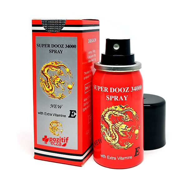 Спрей пролонгатор для задержки эякуляции Dragon's Spray - Super Dooz 34000 с витамином Е
