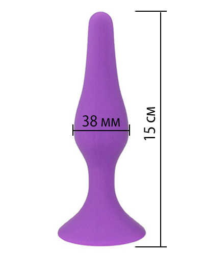 Втулка анальная сиреневая "Iris", диаметр 3,8см 2
